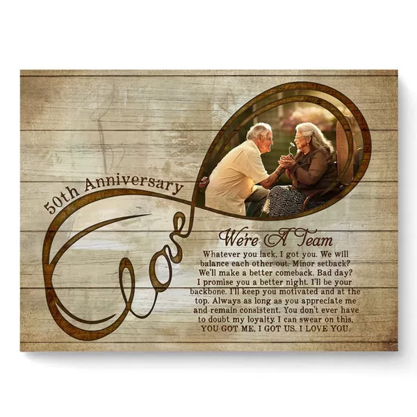 50th anniversary clock gift