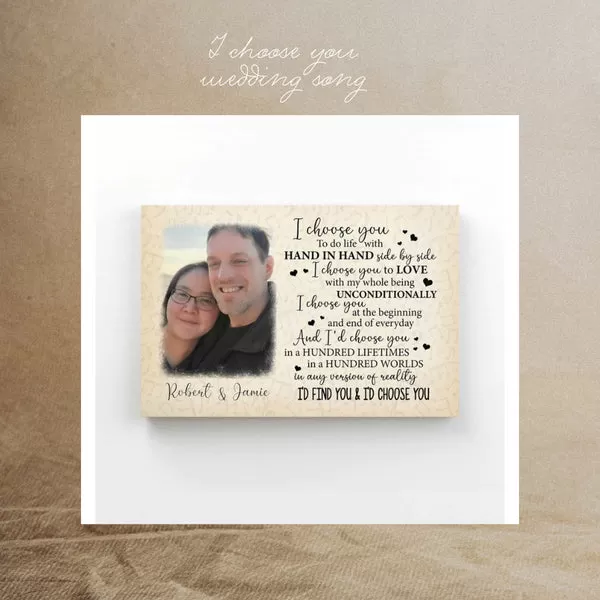 i choose you wedding song, i choose you wedding