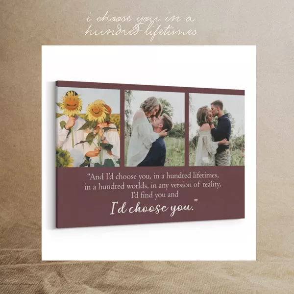 Personalized Canvas with "I Choose You"