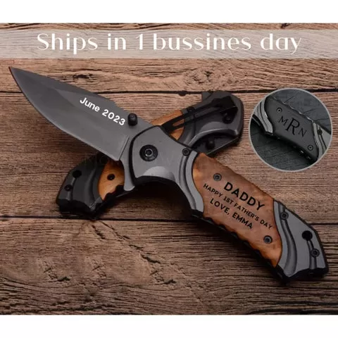 personalized engraved pocket knife for dad