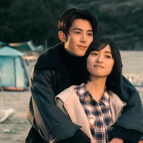 Young couple looking at each other